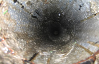 排水管洗浄後場面